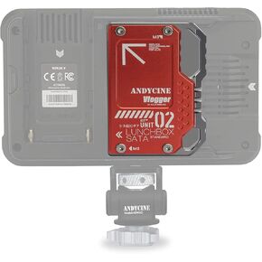 ANDYCINE Lunchbox Red Magnalium Case for DIY SSD Compatible for Sumsung 860/870 1TB/2TB Compatible with Atomos Ninja V,V+, Ninja Flame, Ninja Inferno, and Shogun Inferno in Kuwait