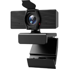 Litepro Webcam with Microphone Webcams Privacy Cover hd 1080p for Gaming conferencing Meeting Laptop Desktop Zoom, USB Computer Camera for Mac pc Free-Driver Plug & Play in Kuwait