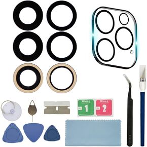 6pcs Back Glass Camera Lens Replacement with Tool Kit & Rear Camera Cover for iPhone 12 Pro 6.1 Inch (Not 12 pro max) in Saudi Arabia