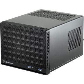SilverStone Technology Ultra Compact Mini-ITX Computer Case with Mesh Front Panel Black (SST-SG13B-USA) in Saudi Arabia
