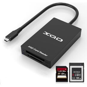 XQD Card Reader USB C XQD/SD Reader Dual Slot Memory Card Reader 5Gpbs Super Speed Support Sony G/M Series, Lexar 2933x/1400x USB Mark XQD Card,SD Card for Windows/Mac OS,Type-C XQD Card Reader in Saudi Arabia