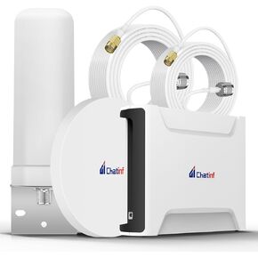 معزز إشارة الهاتف الخلوي مع هوائيين داخليين عاليي الكسب للغرف المتعددة، هوائي أومني خارجي يصل إلى 10000 قدم مربع، مجموعة مكرر خلوي، يدعم معظم شركات النقل الأمريكية | معتمد من لجنة الاتصالات الفيدرالية in Kuwait