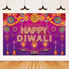 سعيد ديوالي خلفية راية مهرجان الأضواء الهندي مهرجان راية خلفية زينة ديبافالي ديوالي الاحتفال زخارف الحفلات in Kuwait