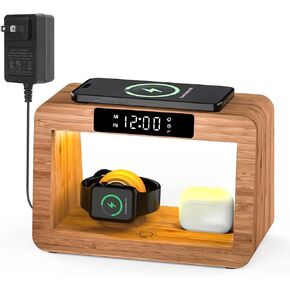 Wireless Charging Station, 3 in 1 Charging Station for Apple Devices, Fast Wireless Charger Stand for iPhone 15 14 13 12 11 Pro Max XR XS 8 Plus, Apple Watch 8 7 6 5 4 3 2 SE, AirPods Pro 3 2