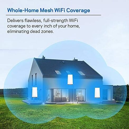 Linksys WHW0101-RM2 Velop Mesh WiFi System Dual-Band AC3900, White, 3-Pack (Refurbished) in Kuwait