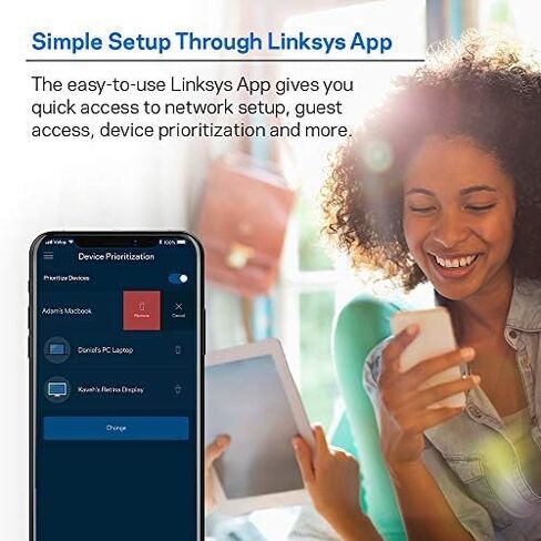 Linksys WHW0101-RM2 Velop Mesh WiFi System Dual-Band AC3900, White, 3-Pack (Refurbished) in Kuwait