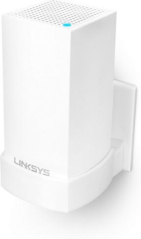Screwless Wall Mount for Linksys Velop Home Wifi Mesh Holder, No Tools Required, Easy to Install, No Mess, Strong VHB Adheasive Mount, White by Brainwavz in Saudi Arabia