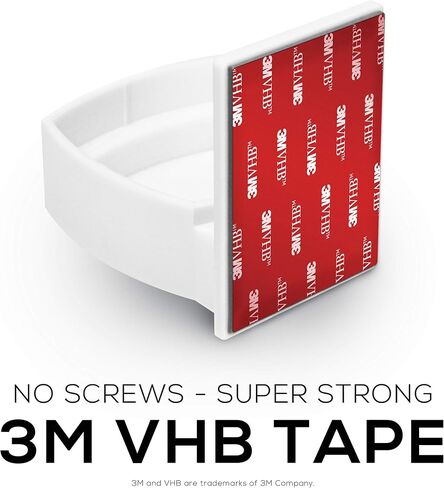 Screwless Wall Mount for Linksys Velop Home Wifi Mesh Holder, No Tools Required, Easy to Install, No Mess, Strong VHB Adheasive Mount, White by Brainwavz in Saudi Arabia