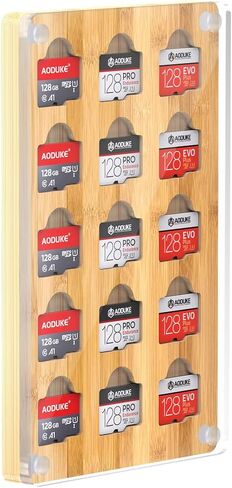 حافظة بطاقات SIM صغيرة مغناطيسية شفافة من FEIFANZHE وفتحات بطاقات Micro SD TF، مع بطاقة Nano SIM/6 TF/SD (بدون بطاقة)-10TFSD in Kuwait