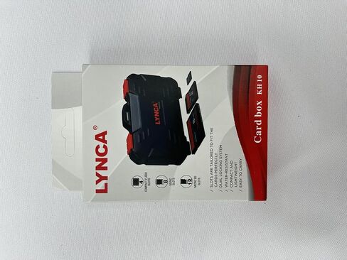 لينكا حافظة حماية احترافية مقاومة للماء ومضادة للصدمات لتخزين بطاقات الذاكرة لـ 8 بطاقات SD و4 بطاقات سي اف و12 بطاقة TF (مايكرو اس دي) in Kuwait
