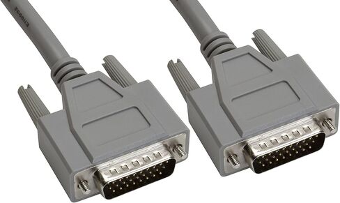 Amphenol CS-DSDHD26MM0-005 26-Pin HD26 Deluxe D-Sub Cable, Shielded, Male/Male, 5', Gray in Saudi Arabia
