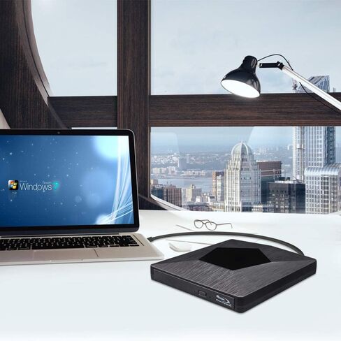 External Blu Ray CD DVD Drive, Wihool 3D BD Player with Read Capability Portable Blu-ray Drive USB 3.0 and Type-C Optical Bluray BD CD DVD Reader for Mac OS, Windows xp/7/8/10, Laptop PC in Kuwait