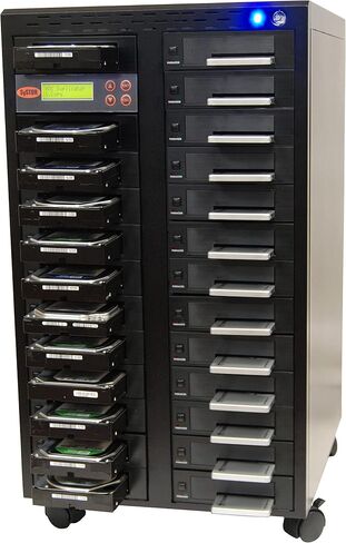 Systor 1:1 HDD/SSD Hard Drive Duplicator - 5.4GB/Min - Standalone Copier & Eraser/Sanitizer for Multiple SATA 3.5 Disk & 2.5 Solid State Drives - Copy Speeds of up to 90MB/Sec (SYS101HS-DP) in Kuwait