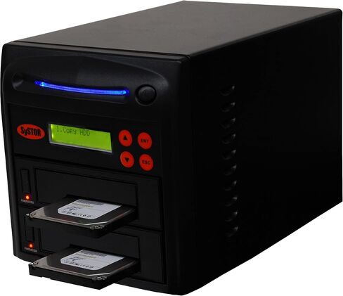 Systor 1:1 HDD/SSD Hard Drive Duplicator - 5.4GB/Min - Standalone Copier & Eraser/Sanitizer for Multiple SATA 3.5 Disk & 2.5 Solid State Drives - Copy Speeds of up to 90MB/Sec (SYS101HS-DP) in Kuwait