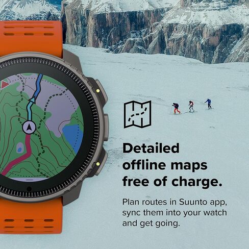 SUUNTO Vertical GPS Sports Watch, 1.4" Touchscreen 95+ Sports Modes, Lime | Offline Maps, 30-day Battery Life, Dual-Band GNSS, Outdoor Training&Expedition, SUUNTO App, Adventure Watch in Kuwait