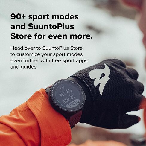 SUUNTO Vertical GPS Sports Watch, 1.4" Touchscreen 95+ Sports Modes, Lime | Offline Maps, 30-day Battery Life, Dual-Band GNSS, Outdoor Training&Expedition, SUUNTO App, Adventure Watch in Kuwait