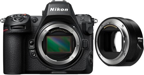 Nikon Z8 Mirrorless Camera Body with Nikon FTZ II Mount Adapter (2 Items) in Saudi Arabia