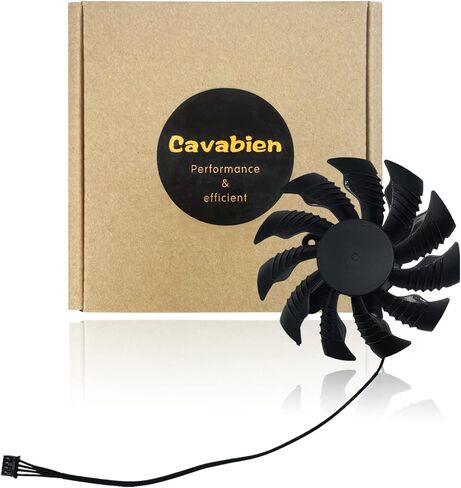 Cavabien 82mm 4Pin PLA09215S12H 12V 0.55A GPU GPU استبدال مروحة تبريد بطاقة الرسومات Gigabyte GeForce RTX 3080 Ti/RTX 3080 3090 Graphics Video Card Fan (Fan-A-4Pin-82MM) in Kuwait