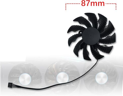 Cavabien 82mm 4Pin PLA09215S12H 12V 0.55A GPU GPU استبدال مروحة تبريد بطاقة الرسومات Gigabyte GeForce RTX 3080 Ti/RTX 3080 3090 Graphics Video Card Fan (Fan-A-4Pin-82MM) in Kuwait