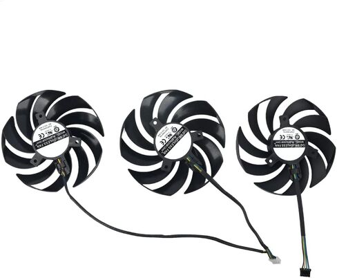 استبدال مروحة بطاقة الرسومات inRobert 90 مم بمحمل كروي لـ MSI RTX 3060 3070 3080 Ti 3090 Gaming X Trio GPU PLD09210B12HH (2) in Kuwait