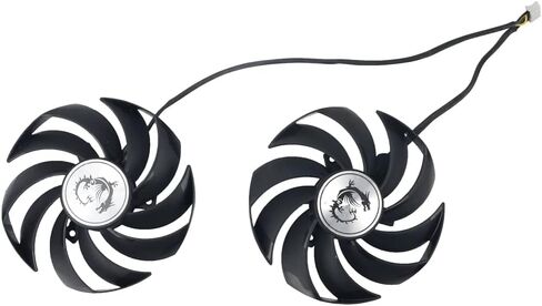 استبدال مروحة بطاقة الرسومات inRobert 90 مم بمحمل كروي لـ MSI RTX 3060 3070 3080 Ti 3090 Gaming X Trio GPU PLD09210B12HH (2) in Kuwait