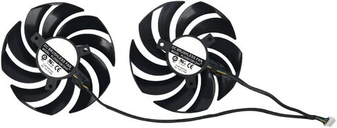 استبدال مروحة بطاقة الرسومات inRobert 90 مم بمحمل كروي لـ MSI RTX 3060 3070 3080 Ti 3090 Gaming X Trio GPU PLD09210B12HH (2) in Kuwait