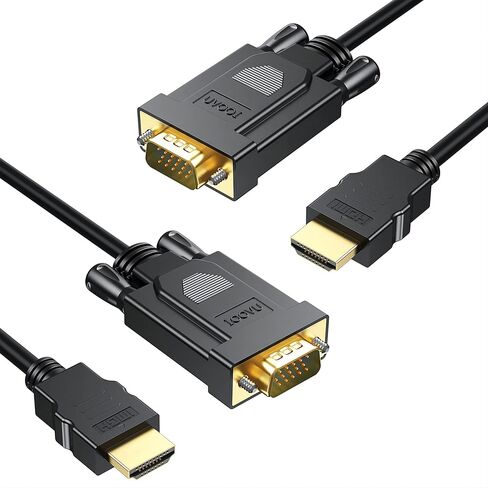 كيبل HDMI الى VGA بطول 10 اقدام محول فيديو HDMI الى VGA 10 قدم (ذكر الى ذكر) متوافق مع راسبيري باي روكو كمبيوتر مكتبي لابتوب شاشة جهاز عرض HD عالي الدقة والمزيد in Kuwait
