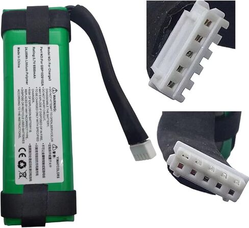 بطارية بديلة من YIMAYCOLORS بقدرة 6500 مللي أمبير في الساعة للشحن 3 بطارية GSP1029102A in Kuwait