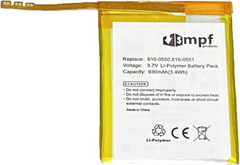 منتجات MPF 930 مللي أمبير 616-0550، 616-0551 استبدال بطارية متوافقة مع Apple iPod Touch 4 (الجيل الرابع) A1367 8 جيجابايت، 16 جيجابايت، 32 جيجابايت، 64 جيجابايت مع أدوات التثبيت in Saudi Arabia