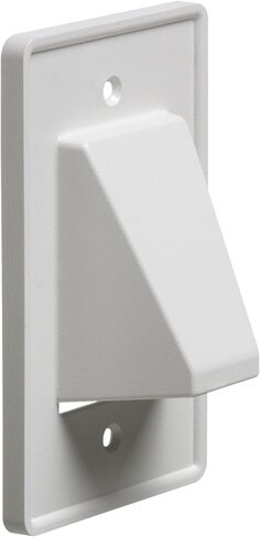 Arlington CE2-1 Recessed Low Voltage Cable Plate, 2-Gang, White, 1-Pack in Kuwait