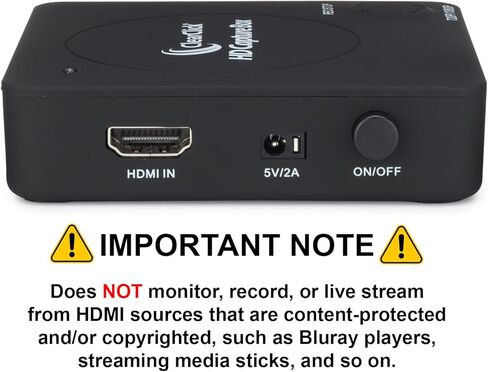 ClearClick HD Capture Box - التقط الفيديو من أجهزة الألعاب ومصادر HDMI (لا يتطلب جهاز كمبيوتر) in Kuwait