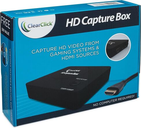 ClearClick HD Capture Box - التقط الفيديو من أجهزة الألعاب ومصادر HDMI (لا يتطلب جهاز كمبيوتر) in Kuwait