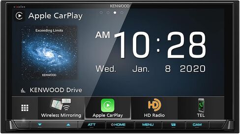KENWOOD eXcelon DMX907S 6.95" Digital Multimedia Bluetooth Car Stereo with USB, AM/FM HD Radio, Double DIN, Wireless Apple CarPlay and Android Auto, SiriusXM in Saudi Arabia