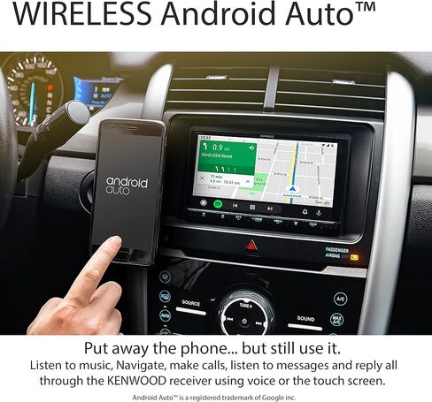 KENWOOD eXcelon DMX907S 6.95" Digital Multimedia Bluetooth Car Stereo with USB, AM/FM HD Radio, Double DIN, Wireless Apple CarPlay and Android Auto, SiriusXM in Saudi Arabia
