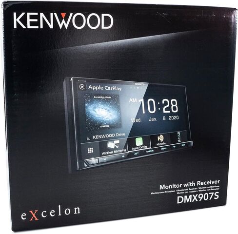 KENWOOD eXcelon DMX907S 6.95" Digital Multimedia Bluetooth Car Stereo with USB, AM/FM HD Radio, Double DIN, Wireless Apple CarPlay and Android Auto, SiriusXM in Saudi Arabia