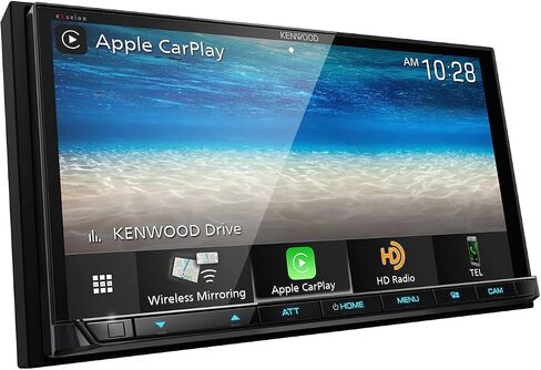 KENWOOD eXcelon DMX907S 6.95" Digital Multimedia Bluetooth Car Stereo with USB, AM/FM HD Radio, Double DIN, Wireless Apple CarPlay and Android Auto, SiriusXM in Saudi Arabia