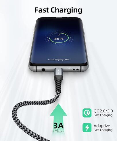 كابل SUNGUY USB C إلى USB C بطول 1 قدم، [عبوة من قطعتين] كابل شاحن 60 وات PD USB 2.0 من النوع C لهواتف iPhone 15/15 Plus/15 Pro/15 Pro Max وGalaxy S23/S22 Ultra/Z Fold/Z Flip وiPad Pro /إير، ماك بوك إير/برو، بلاي ستيشن 5 in Kuwait