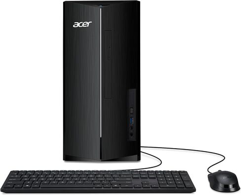 سطح المكتب آيسر أسباير TC-1780-UR12 | معالج Intel Core i7-13700 من الجيل الثالث عشر ذو 16 نواة | 16 جيجابايت 3200 ميجا هرتز DDR4 | 512 جيجا بايت M.2 PCIe Gen 4 SSD | هارد 1 تيرابايت | قارئ بطاقة SD | إنتل واي فاي 6E AX211 | وين 11 برو، اسود in Kuwait