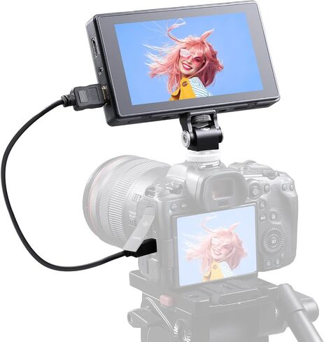 شاشة Godox GM55 5.5 بوصة IPS تعمل باللمس على الكاميرا 1920 x 1080 IPS تدعم شاشة 4K HDMI مخرج متوافق مع 3D LUT Rec.709 متوافق مع F550/F750/F970 in Kuwait