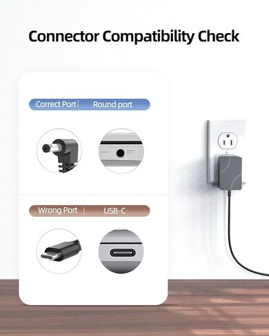 24W AC/DC Charger for Chuwi-Herobook pro ，13" 14" GemiBook Pro ，13.3" Lakebook CW1509，UBook Pro X CWI535，AeroBook Pro Laptop Tablet Power Cord Adapter Supply in Saudi Arabia