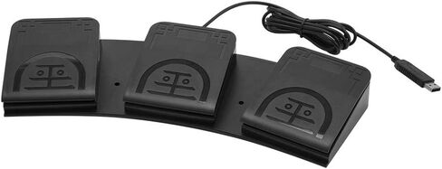 iKKEGOL Upgraded USB Triple Foot Pedal Switch Control 3 Three Key Footswitch Program Customized Computer Keyboard Mouse Game Action HID in Kuwait
