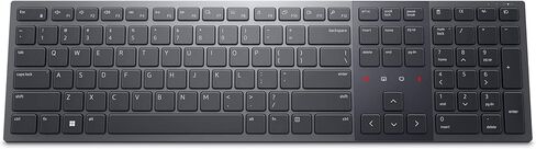 لوحة مفاتيح Dell Premier Collaboration - KB900، لاسلكية 2.4 جيجا هرتز، بلوتوث 5.1، قابلة للشحن، تشغيل/إيقاف الميكروفون، تشغيل/إيقاف الفيديو، الدردشة، مشاركة الشاشة، تشغيل/إيقاف الإضاءة الخلفية، مفاتيح مقص، تعديل الإمالة - جرافيت in Saudi Arabia