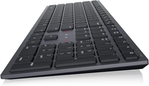 لوحة مفاتيح Dell Premier Collaboration - KB900، لاسلكية 2.4 جيجا هرتز، بلوتوث 5.1، قابلة للشحن، تشغيل/إيقاف الميكروفون، تشغيل/إيقاف الفيديو، الدردشة، مشاركة الشاشة، تشغيل/إيقاف الإضاءة الخلفية، مفاتيح مقص، تعديل الإمالة - جرافيت in Saudi Arabia