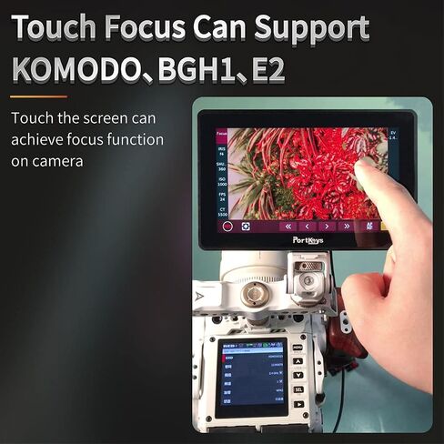 شاشة PortKeys BM5 III WR مقاس 5.5 بوصة 2200Nit SDI HDMI شاشة تحكم في الكاميرا اللاسلكية لـ RED Komodo / BMPCC4 / 6K 6K Pro، تحكم سلكي لـ Canon Sony Z Cam TILTA Nucleus (لسوني) in Saudi Arabia