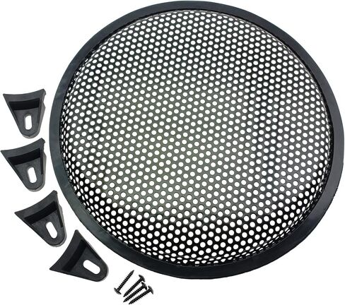 2 Pack 5 Inch Metal Mesh Speaker Grills Covers Subwoofer Grill Protective Case with with Mounting Screws for Home Audio Car Speaker [FDXGYH,Black] in Saudi Arabia
