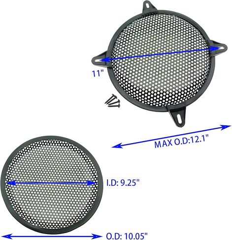 FDXGYH 2 Pack 12 Inch Metal Mesh Speaker Grills Covers with Mounting Screws in Kuwait