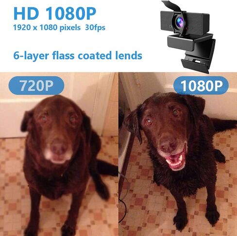 كاميرا ويب كام مع ميكروفون ويب غطاء الخصوصية HD 1080p لمؤتمرات الألعاب الاجتماع الكمبيوتر المحمول سطح المكتب زوم USB كاميرا كمبيوتر لـ Mac PC مجانية التوصيل والتشغيل in Kuwait
