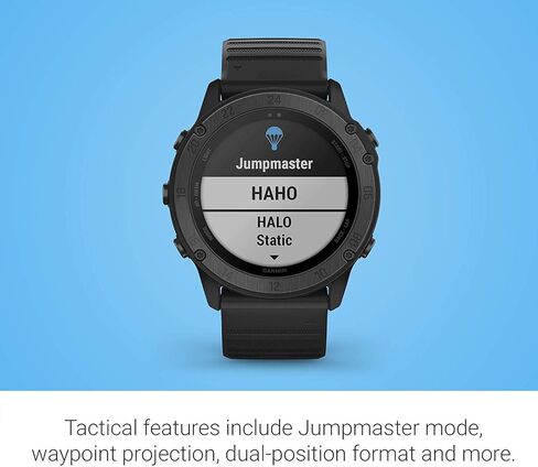 ساعة Garmin tactix Delta، ساعة ذكية متميزة بنظام تحديد المواقع العالمي (GPS) مع ميزات تكتيكية متخصصة، مصممة لتلبية المعايير العسكرية مع حزمة الطاقة النهائية Wearable4U (أسود) in Kuwait