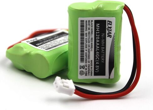 (2-Pack) 4.8V 150mAh Ni-MH Rechargeable Battery for SportDOG SDT00-11907 MH120AAAL4GC (DC-17), SD-400, SD-350, SD-800 Series, SAC00-15724 PDT00-12470 RFA-417 PAC00-12159 FR-200P Remote Dog Trainer in Saudi Arabia