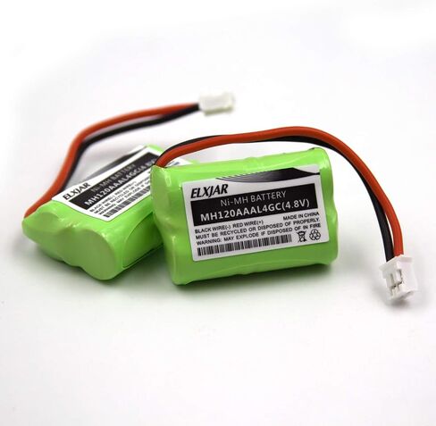 (2-Pack) 4.8V 150mAh Ni-MH Rechargeable Battery for SportDOG SDT00-11907 MH120AAAL4GC (DC-17), SD-400, SD-350, SD-800 Series, SAC00-15724 PDT00-12470 RFA-417 PAC00-12159 FR-200P Remote Dog Trainer in Saudi Arabia